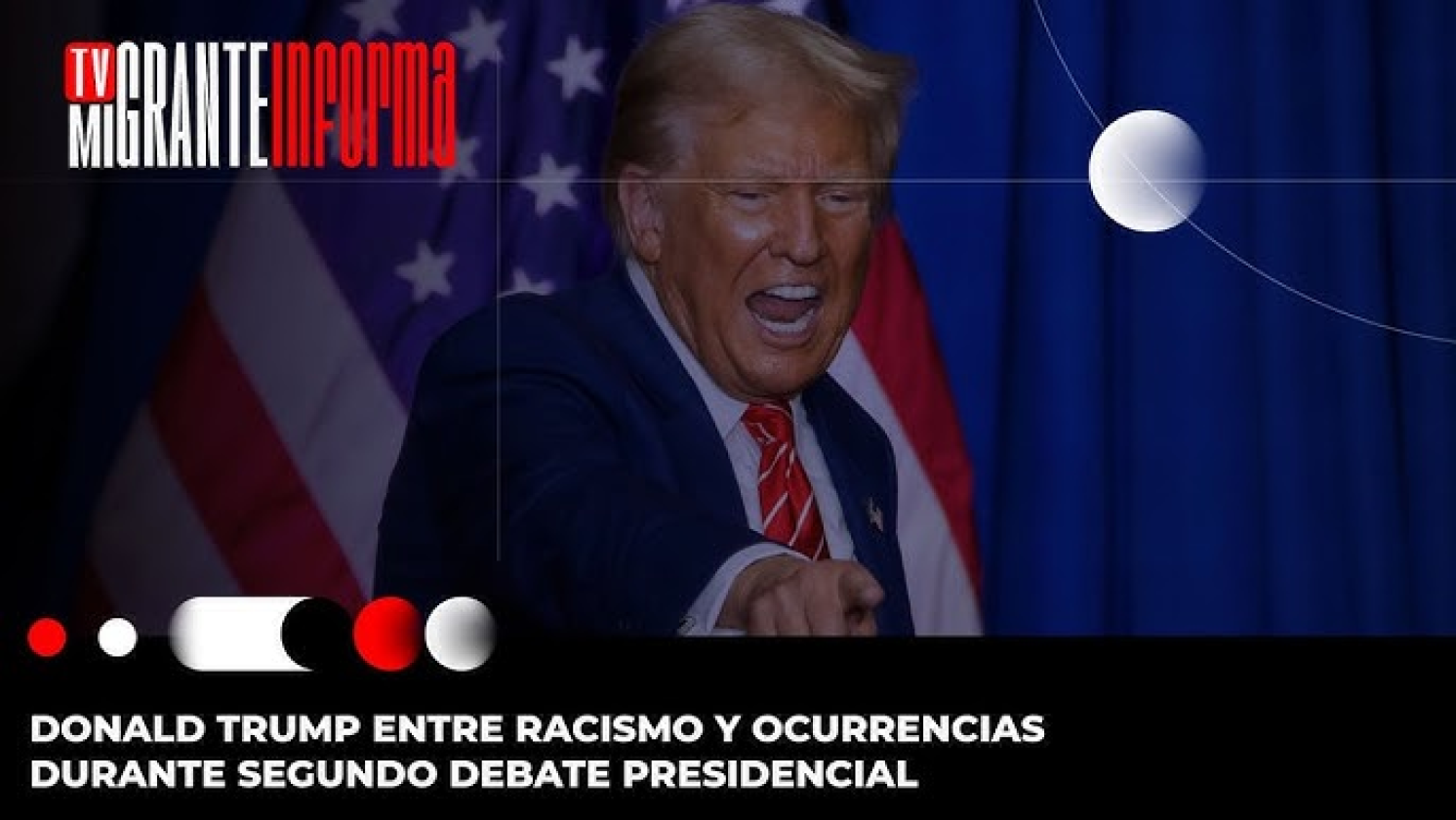 Donald Trump entre racismo y ocurrencias durante segundo debate presidencial